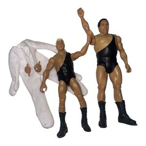🔥 WWE WWF 8" Andre the Giant & Manager Bobby The Brain Heenan Loose Figures 🔥